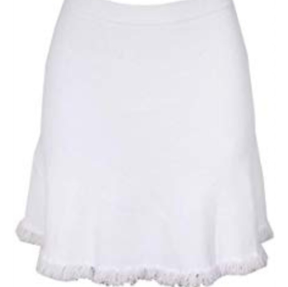 RACHEL Rachel Roy womens fringed Hem mini skirt.